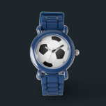 Fußball-Fußball-Illustration Armbanduhr<br><div class="desc">Fußball oder Fußball-Illustration. Ein perfektes Geschenk für Sportler. Gut für die Fußballsaison. Diese Abbildung wird von Clker-Free-Vector-Images unter der Creative Commons Lizenz CCO unter www bereitgestellt. Pixabay.com</div>