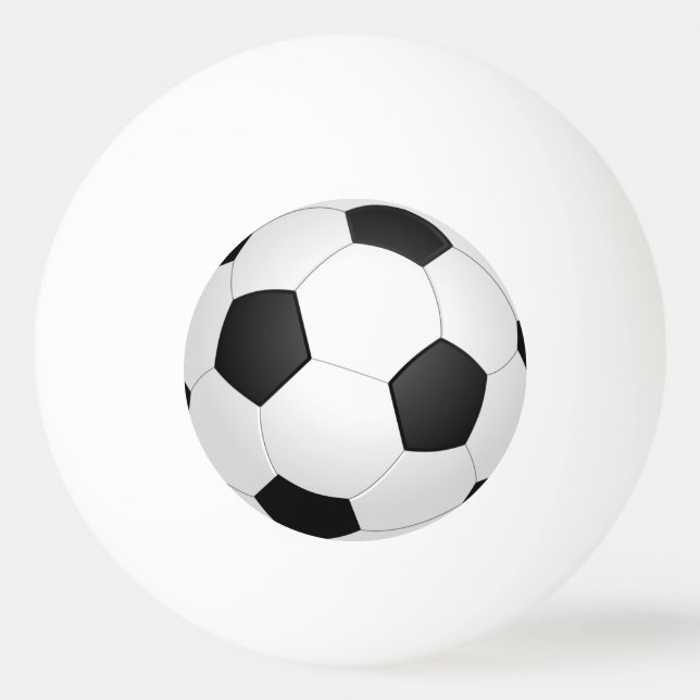 Fußball-Fußball-Illustrations-Klingeln Pong Ball Tischtennisball (Vorderseite)