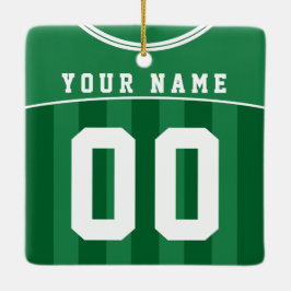 Fußball Fußball Jersey Name & Number Template Keramikornament
