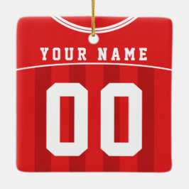 Fußball Fußball Jersey Name & Number Template Keramikornament