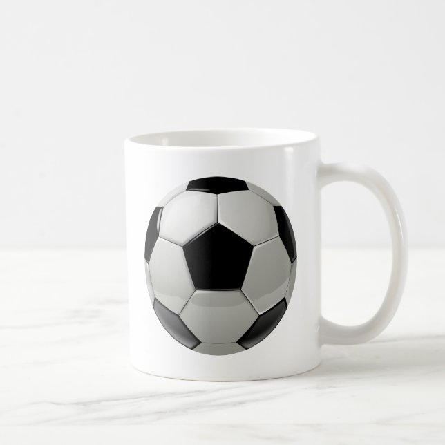 Fußball-Fußball Kaffeetasse (Rechts)