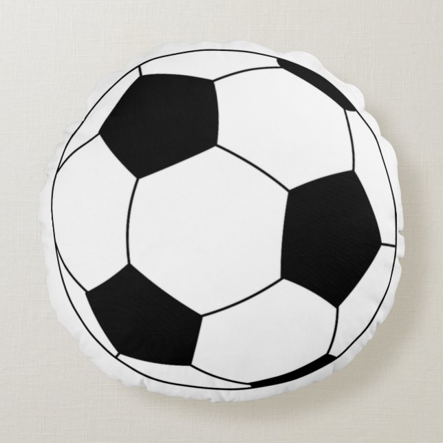 Fußball/Fußball-Kissen Rundes Kissen (Vorderseite)