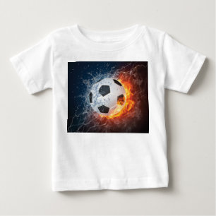 Fußball-/Fußball-Kugelkopf-Kissen Baby T-shirt