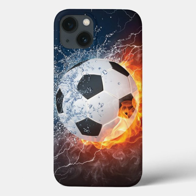 Fußball-/Fußball-Kugelkopf-Kissen Case-Mate iPhone Hülle (Rückseite)