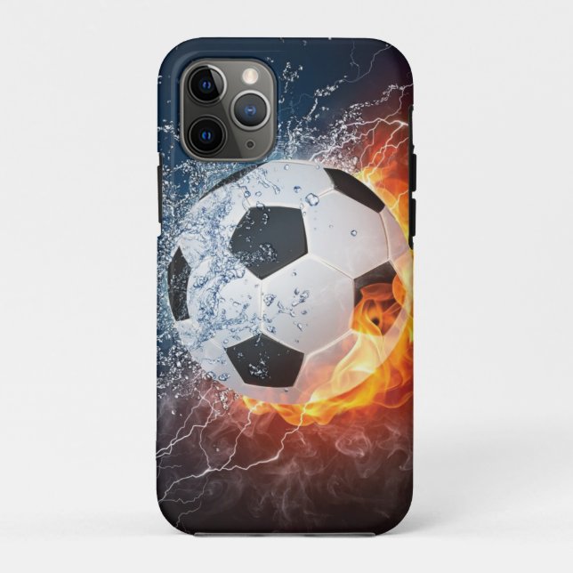 Fußball-/Fußball-Kugelkopf-Kissen Case-Mate iPhone Hülle (Rückseite)