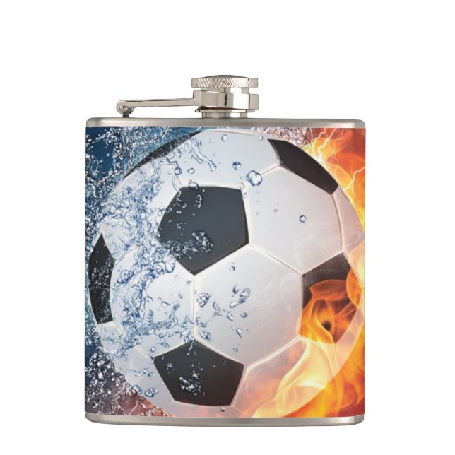 Fußball-/Fußball-Kugelkopf-Kissen Flachmann (Vorderseite)