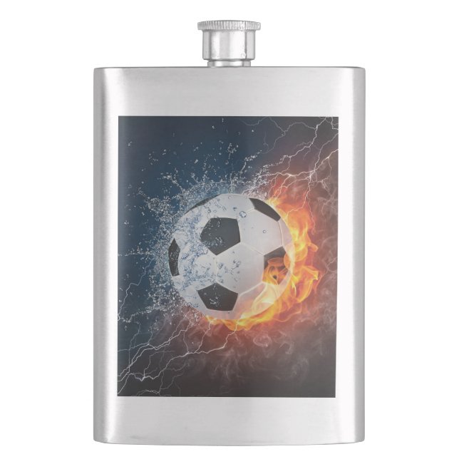 Fußball-/Fußball-Kugelkopf-Kissen Flachmann (Vorderseite)