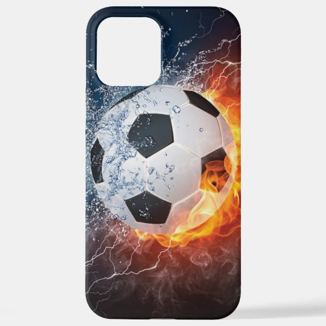 Fußball-/Fußball-Kugelkopf-Kissen iPhone 12 Pro Max Hülle (Rückseite)