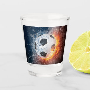 Fußball-/Fußball-Kugelkopf-Kissen Schnapsglas