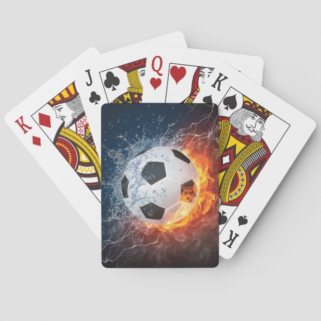 Fußball-/Fußball-Kugelkopf-Kissen Spielkarten (Rückseite)