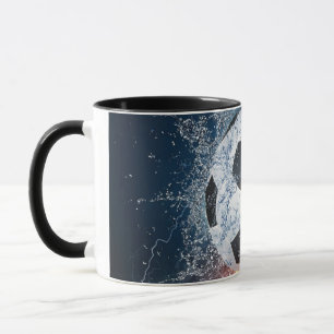 Fußball-/Fußball-Kugelkopf-Kissen Tasse