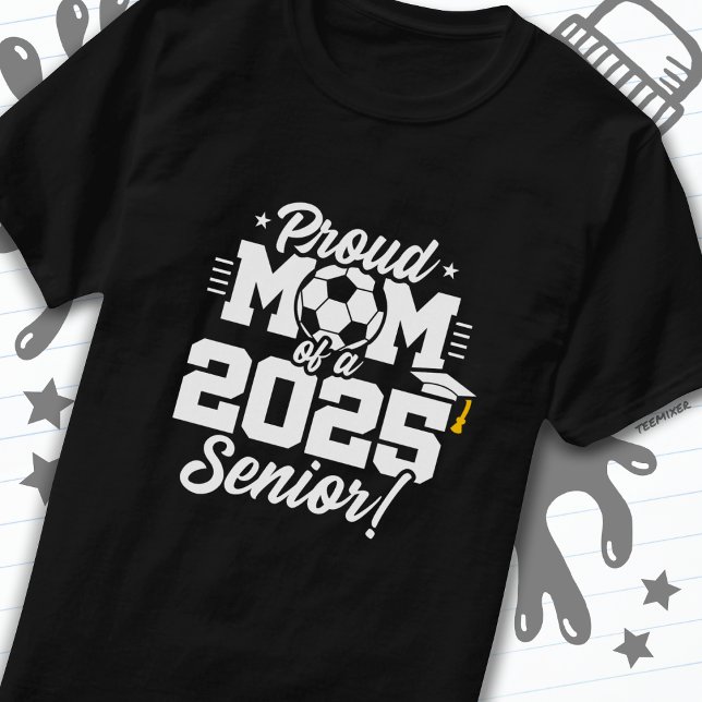 Fußball-Fußball-Mama 2025 Senior T-Shirt (Von Creator hochgeladen)
