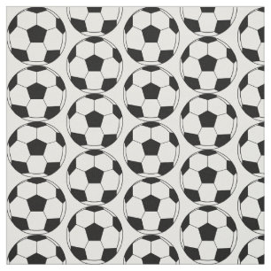 Fußball-Fußball-Muster Stoff