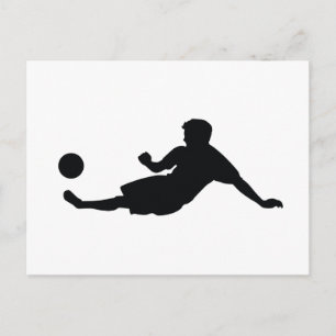 Fußball-Fußball Postkarte