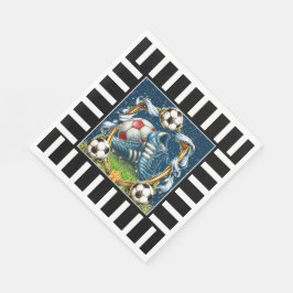 Fußball - Fußball Rahmen Serviette