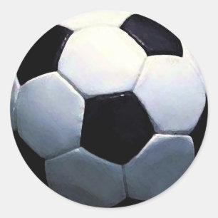 Fußball - Fußball Runder Aufkleber