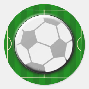 Fußball-Fußball Runder Aufkleber