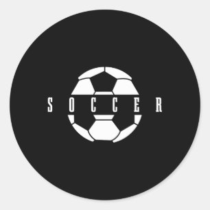 Fußball-Fußball Runder Aufkleber