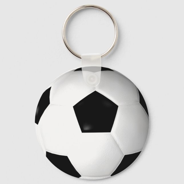 Fußball ( Fußball ) Schlüsselanhänger (Vorderseite)