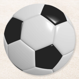 Fußball-Fußball-Sport Runder Pappuntersetzer