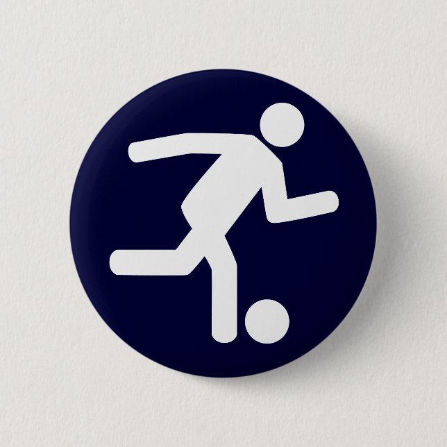 Fußball-Fußball-Symbol-Knopf Button (Vorderseite)
