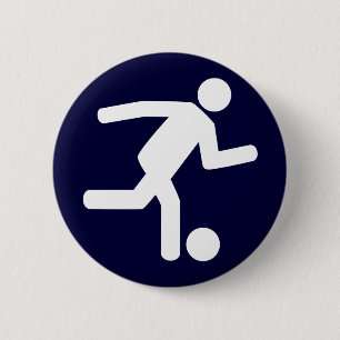 Fußball-Fußball-Symbol-Knopf Button