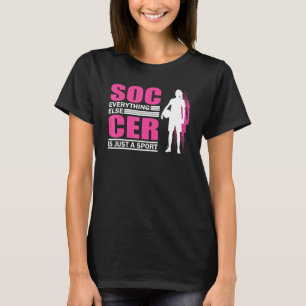 Fußball-Fußball-Team Grafik Frauen Mädchen Soc T-Shirt