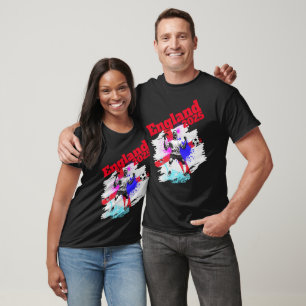 Fußball-Fußball-Weltmeisterschaft England Flag 202 T-Shirt