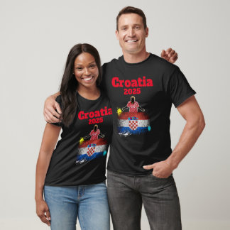 Fußball-Fußball-Weltmeisterschaft Kroatien Flagge T-Shirt