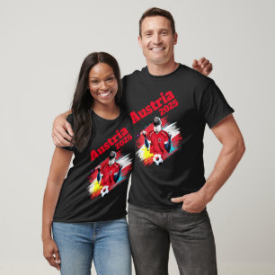 Fußball-Fußball-Weltmeisterschaft Österreich Flag  T-Shirt