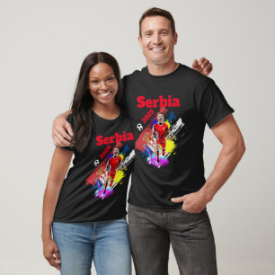 Fußball-Fußball-Weltmeisterschaft Serbien Fahne 20 T-Shirt
