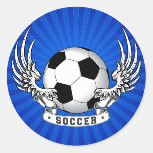 Fußball-Fußball Wings Aufkleber