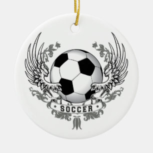 Fußball-Fußball Wings Verzierung Keramikornament