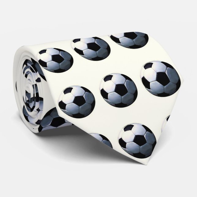 Fußball - Fußballball Krawatte (Gerollt)