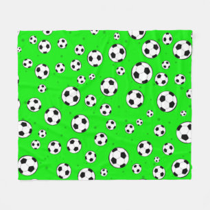 Fußball / Fußballnahtloses Muster Fleecedecke