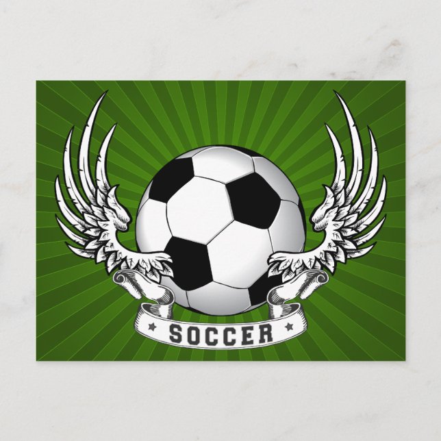 Fußball Fußballspiele Postkarte (Vorderseite)