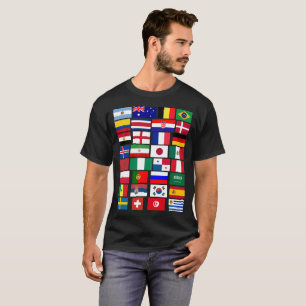 FUSSBALL-FUSSBALLTEAM FLAGS 2018 T-Shirt
