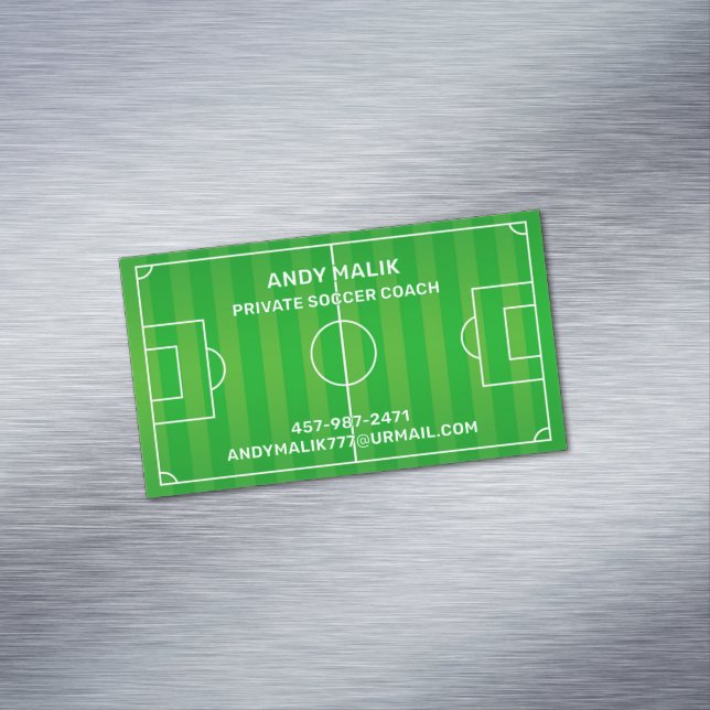 Fußball Futball Magnetische Visitenkarte (Beispiel)
