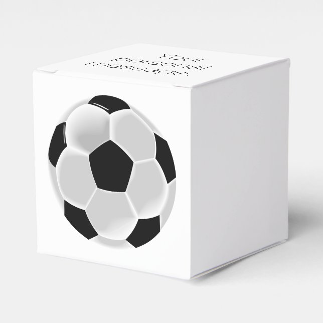 Fußball Futbol Ball Geschenkschachtel (Vorderseite)
