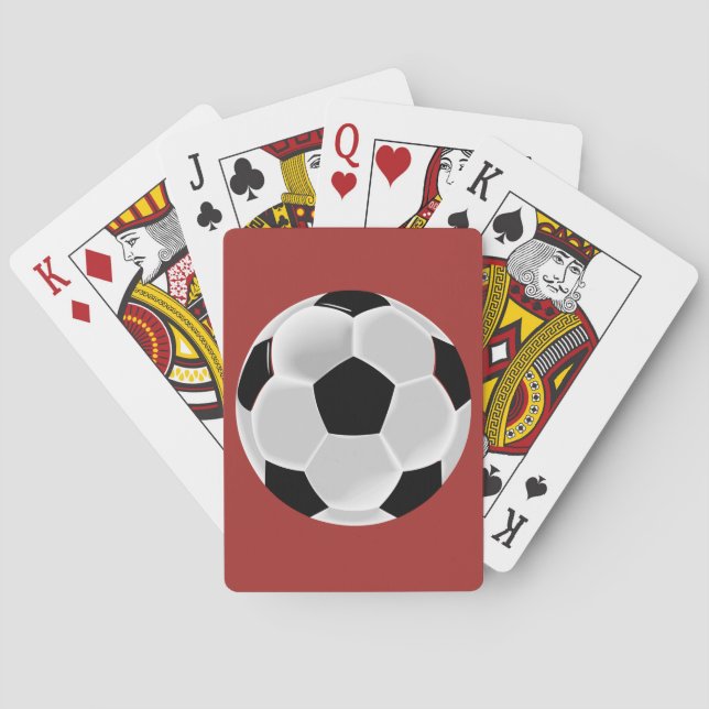 Fußball-Futbol-Ball Spielkarten (Rückseite)