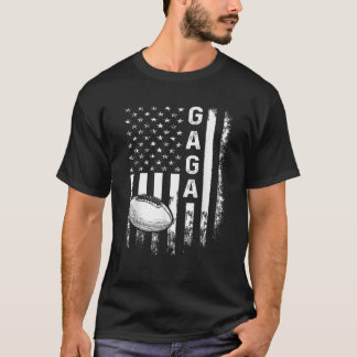 Fußball Gaga Sports Player America Flag Männer Fra T-Shirt