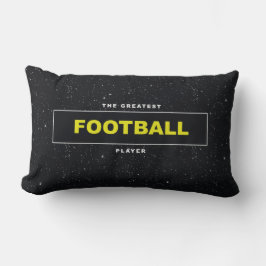 Fußball Game Day Black Yellow Sports Kissen