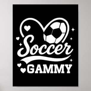 Fußball Gammy Herz Liebe Fußballspieler Poster