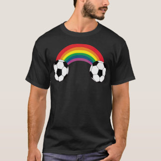 Fußball Gay Rainbow Balls Toleranz Fußball T-Shirt