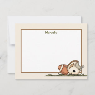Fußball Gear Flat Stationery Mitteilungskarte