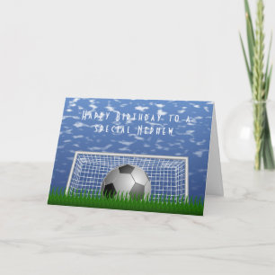 Fußball-Geburtskarte Karte