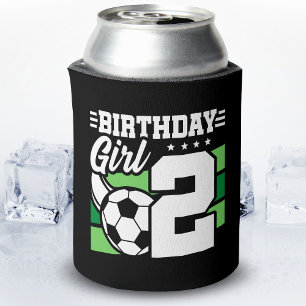 Fußball - Geburtstag - 2 Jahr alt Mädchen - 2. Geb Dosenkühler