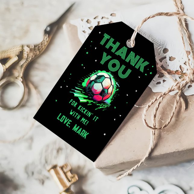 Fußball Geburtstag Danke Geschenkanhänger (Von Creator hochgeladen)