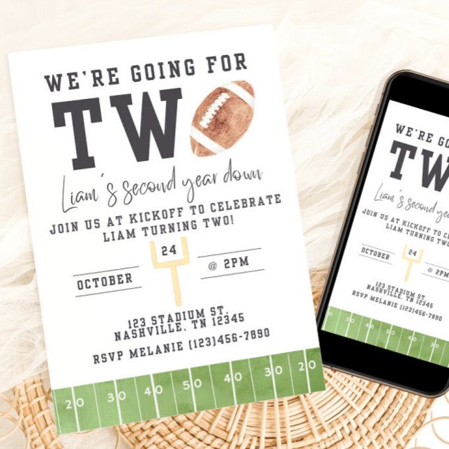 Fußball Geburtstag, Fußball Einladung zweite Gebur (Von Creator hochgeladen)