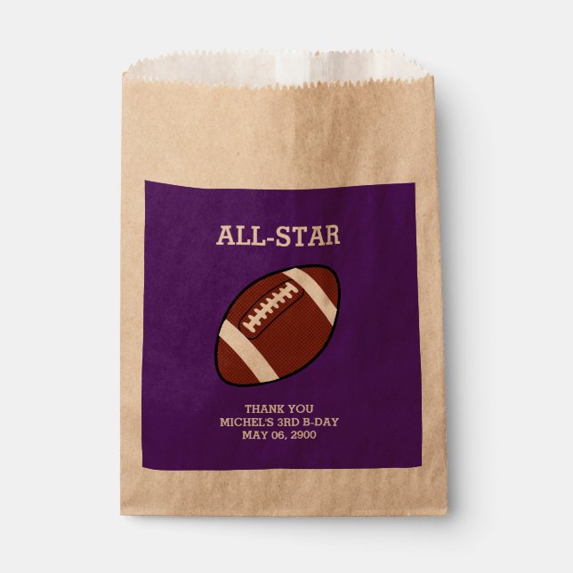 Fußball Geburtstag Gönnertaschen Geschenktütchen (Vorderseite)